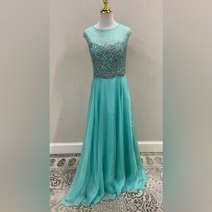 Rachel Allan Mint Formal Gown